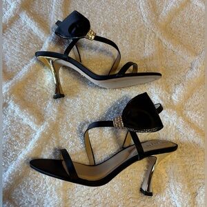 Ted Baker London “Belle” Bow Embellishment Satin Heels